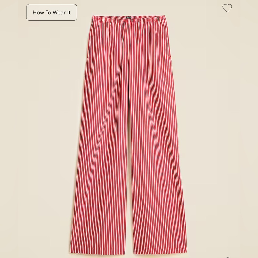 JCrew Cosmo pant in oxford stripe - 2X